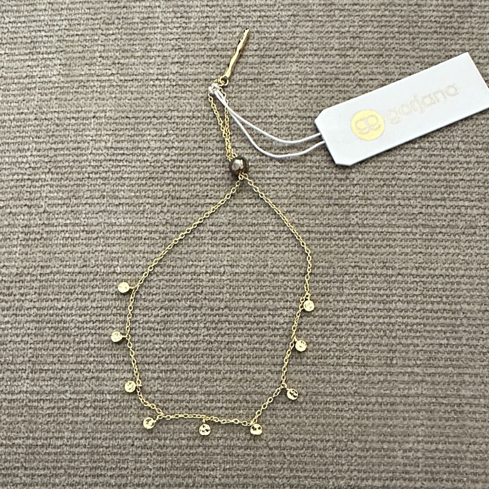 Gorjana Gold Disc Chain Bracelet - Picture 2 of 4